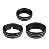 Dodge Ram 1500 - 4 x Black AC Switch Knob Cover Ring Trim