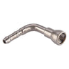 Car 90 Degree 7.89mm Stainless Steel Fuel Line Hose Connectors
