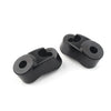 Harley Dyna 39mm 49mm Black Front Turn Signal Relocation Kit