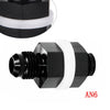 Black Car AN6 Flare Fuel Cell Bulkhead Fitting with Washer