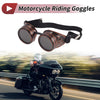 Goggles 1 x Motorcycle Black Lens Red Copper Frame Glass ABS