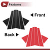 KIA Cerato (2009-2012) Black Carbon Fiber 6 Pcs Door Pillar Window Trim