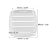 Boat Marine White 2 x Air Exhaust Ventilator Louvered Grille Cover Vent