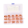 M5-M22 Copper Crush Washer Gasket 150x Flat Ring Seal