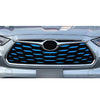 Toyota Highlander Stainless Front Bumper Grille Decal Trim (2020-2022)