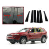 Jeep Cherokee 6x Pillar Posts Door Trim Piano Cover (2014–2022)