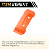 Jeep Wrangler JL JLU (2018-2024) Orange Rear Door Latch Lock Cover Trim