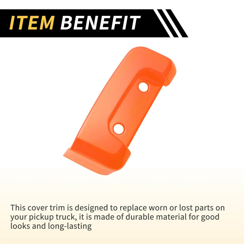 Jeep Wrangler JL JLU (2018-2024) Orange Rear Door Latch Lock Cover Trim