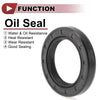 Rotary Shaft Seal Oil Seal Nitrile 70 Durometer Rubber 28x42x7mm Black 5 Pcs