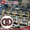 Oil Seal 17x30x8mm Brown 2x FKM Rubber