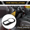 Jeep Gladiator JT (2020-2024) Black 1 Pc Headlight Button Panel Cover