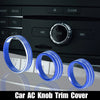 Ford Mustang (2015-2020) Blue 3 x Car Headlight Volume Tune Knob Covers