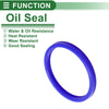 Oil Seal 75x85x8mm Rotary Shaft Seal TPU Blue High-Pressure 5 Pcs