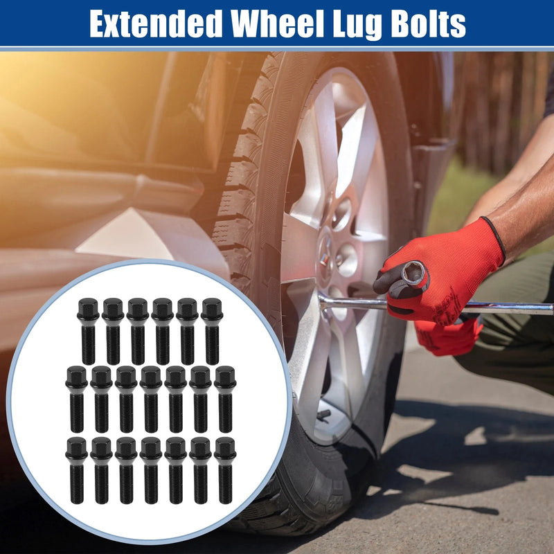 BMW X3 E83 20 x Extended Wheel Lug Bolts M14x1.5 45mm Conical Seat