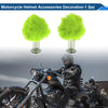 Motorcycle Motorcycle Helmet Accessories / 2 x Green Plush Iron