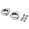 Harley Softail Chrome Fork Clamp Turn Signal Clamps (39mm)