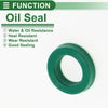 Oil Seal 14x22x5mm Rotary Shaft Seal TPU Green 5 pcs