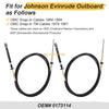Johnson Evinrude OMC Snap-In Cables 2x Throttle Control Cable (1984–1994)