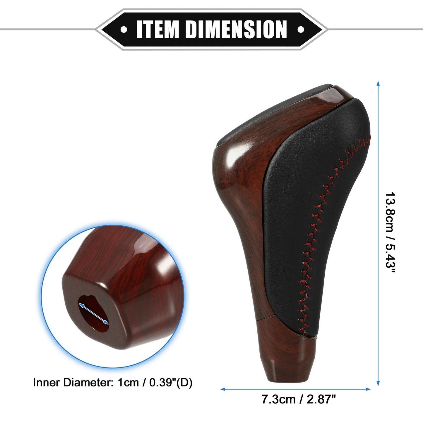 Automatic Gear Shift Knob for Toyota 4Runner (2012-2021) Faux Leather Wood