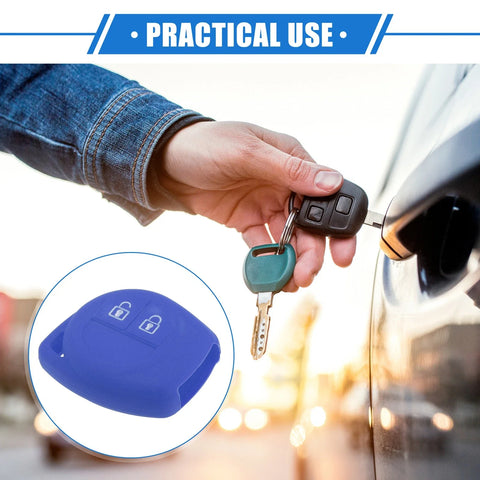 Suzuki 2 Button Silicone Dark Blue Car Remote Key Fob Case Protectors