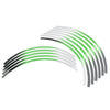 Kawasaki KX 250F (2004-2021) Green 21" 19" Rim Stripes Wheel Stickers