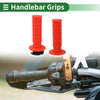 Motorcycle Handlebar Grips TPR Red 7/8 22mm Hand Grips Cover