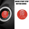 Dodge Charger Challenger Red Engine Start Stop Button Cover Sticker (2015-2021)