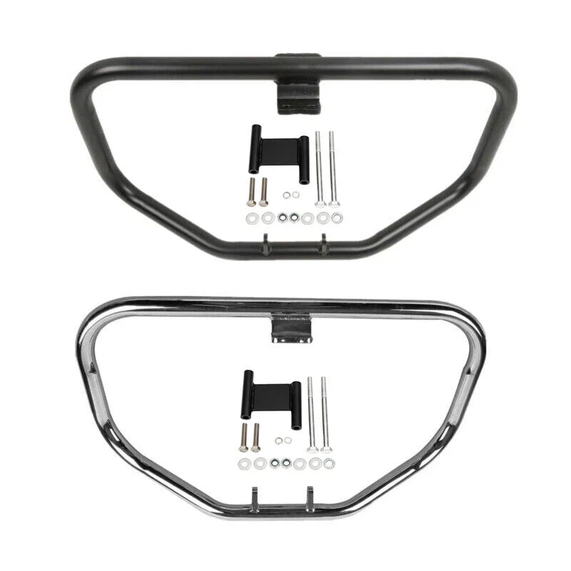 Harley Sportster 883 Chrome/Black Engine Guard Crash Bar (1984-2003)