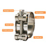 Make & Model Motorcycle Exhaust Pipe Clamp 56-59mm