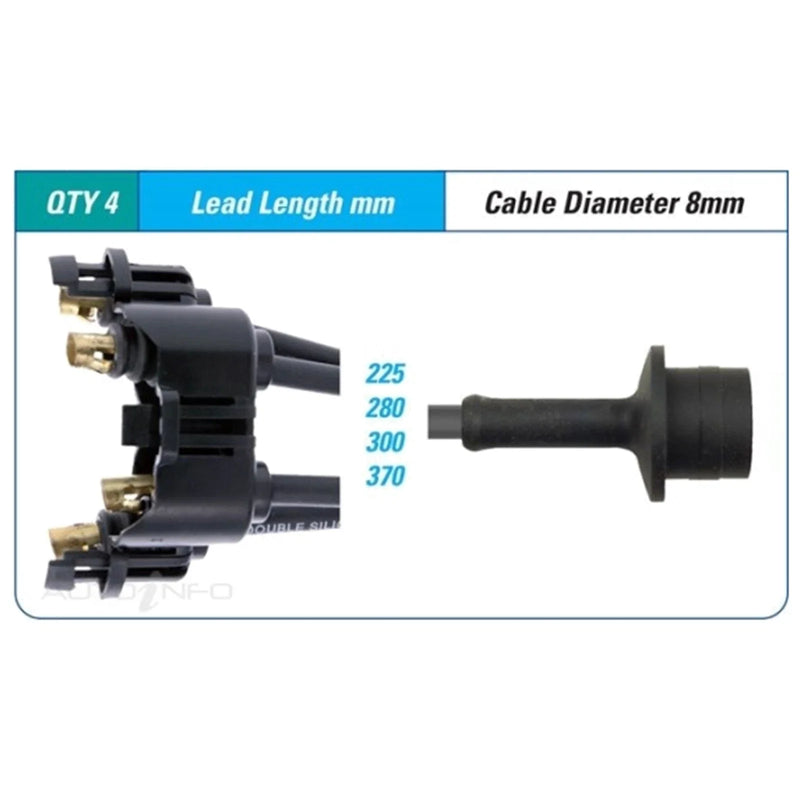 Toyota Townace YR39 Ignition Spark Plug Lead Set (1992–1996)
