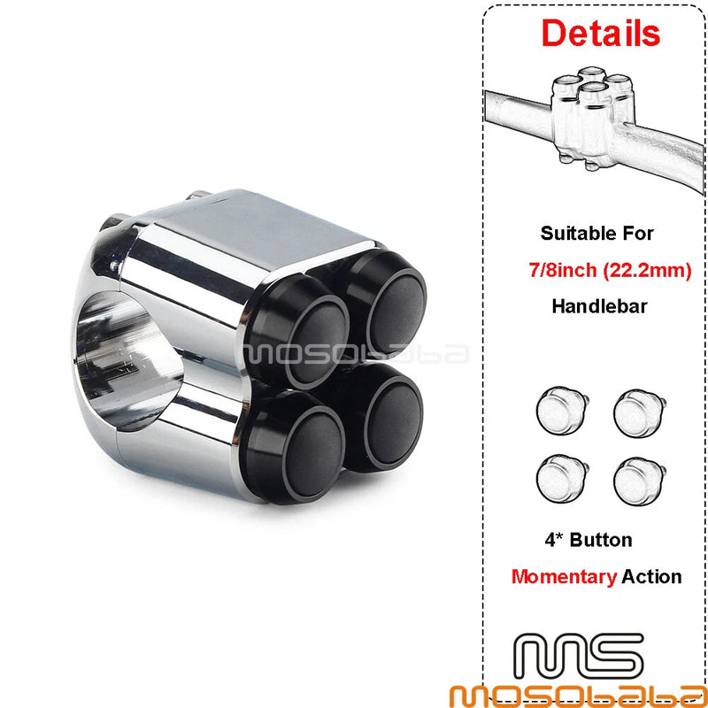 Honda, Harley, Kawasaki 7/8'' Motorcycle M-Switch