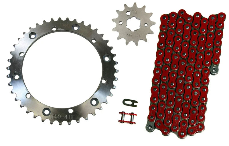 Yamaha Banshee 350 Red 520x104 Drive Chain & 13/41 Sprockets (1989–2006)