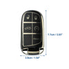Dodge Durango (2018-2023) Black TPU 5 Button Keyless Entry Remote Cover