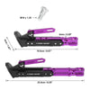 Motorcycle Kickstand Aluminum Alloy Side Parking Foot Stand Holder Purple