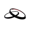 Subaru Outback Gloss Black Front Rear Emblem Badge Trim 2 x (2022-2023)