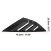 Ford Focus (2012-2018) Gloss Black Auto Rear Side Window Louvers Cover