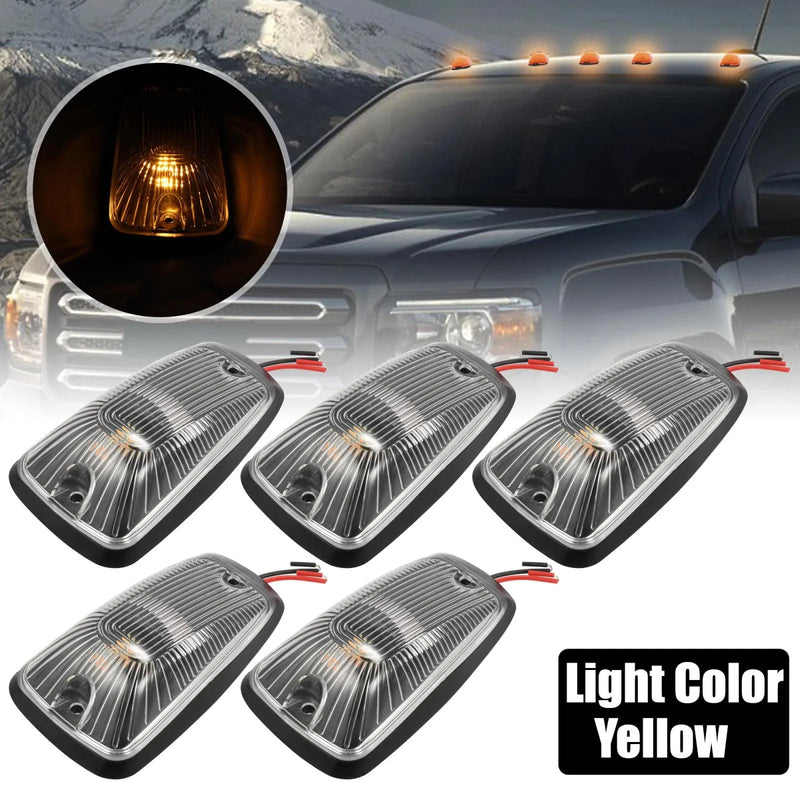 Chevy K2500 5 x Cab Marker Light Clear Cover Yellow (1998-2000)