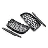 BMW E90 2005-2008 Black Pair Front Frame & Chrome Grille