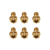 Motorcycle Bike 6pcs M8x35mm Titanium Torx Head Flange Screws
