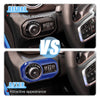 Jeep Wrangler JL Blue Headlight Switch Button Trim Cover (2018-2023)