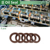 Car Oil Seal 5 x 30x40x7mm FKM Rubber Brown High Pressure