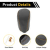Honda Civic (2016-2021) - Black Brown Faux Leather Car Gear Shift Knob Cover