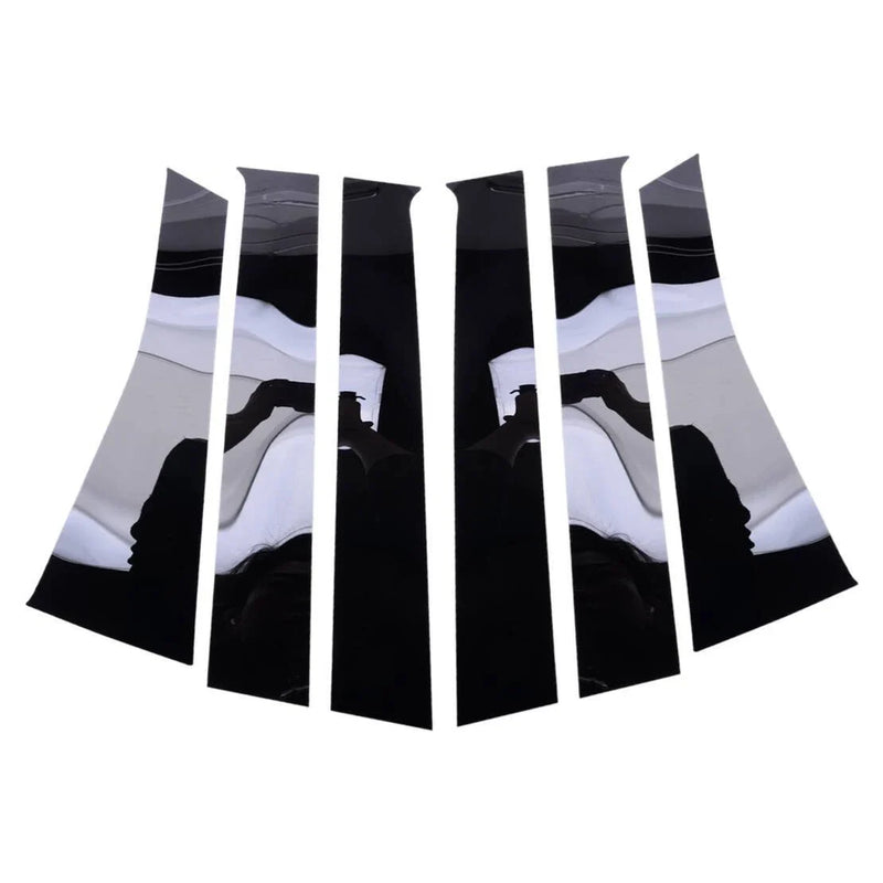 Nissan Note Black Door Window Pillar Posts Cover Trim (2014-2019)