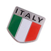 Car Truck 4 x Metal Italy Flag Badge Emblem Stickers