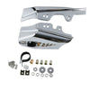 Harley Touring Street Glide Chrome/Black Mid-Frame Air Deflectors (01-08)