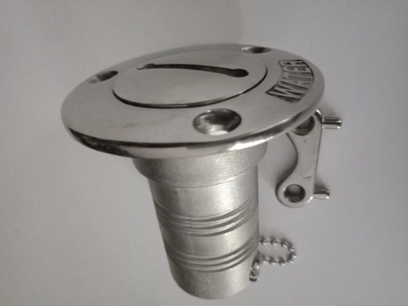 Boat Deck Filler & Key Water 38mm 316 Stainless Steel with Chain