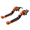 Kawasaki Z1000 ZX6R Orange Extendable Brake Clutch Levers (2007-2018)