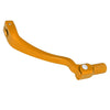Make Model 0.39" Aluminum Alloy Motorcycle Shift Lever Folding Gear Shifter Gold Tone
