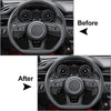 Audi A3 A4 A5 Q3 Q5 Q7 Q8 Black Steering Wheel Paddle Shifter Extensions