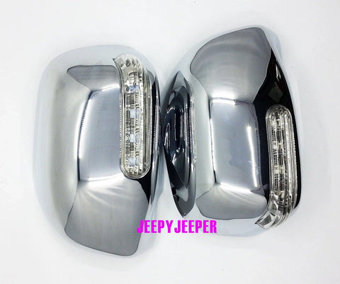 Toyota Hilux Fortuner Innova MK6 MK7 Vigo Chrome Mirror Cover LED (05-14)